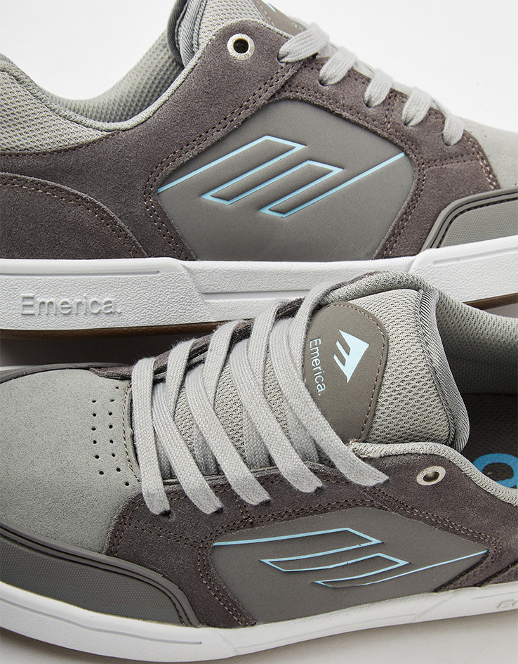 Emerica Heritic Skate Shoes - Grey/Light Grey