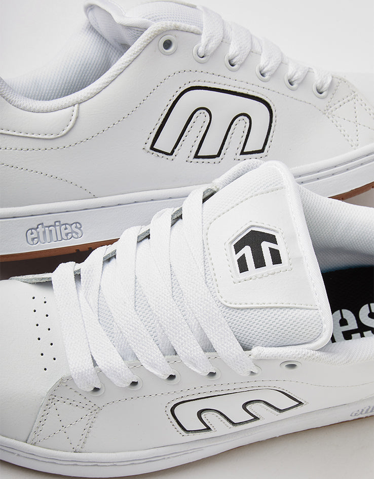 etnies Callicut Skate Shoes - White/Black