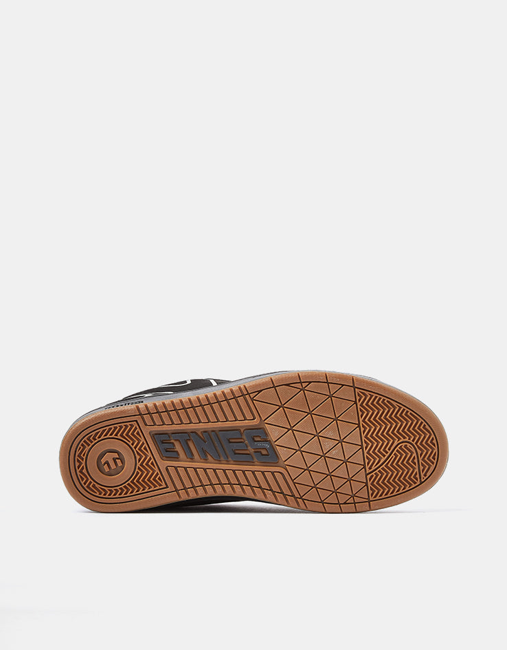 etnies Kingpin 2 Skate Shoes - Black/Black/Silver