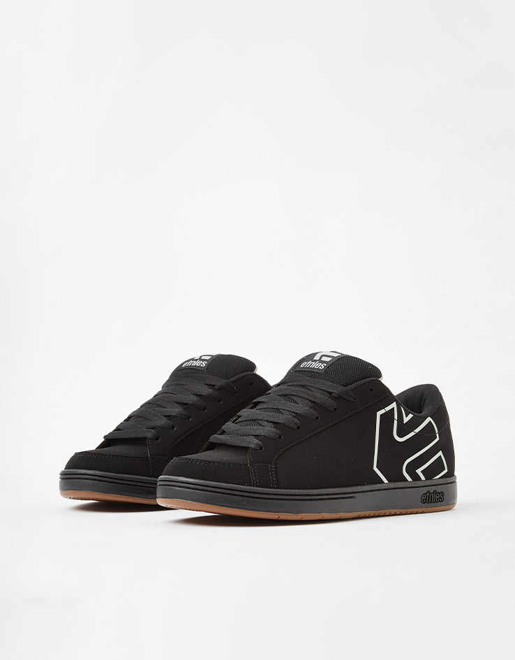 etnies Kingpin 2 Skate Shoes - Black/Black/Silver