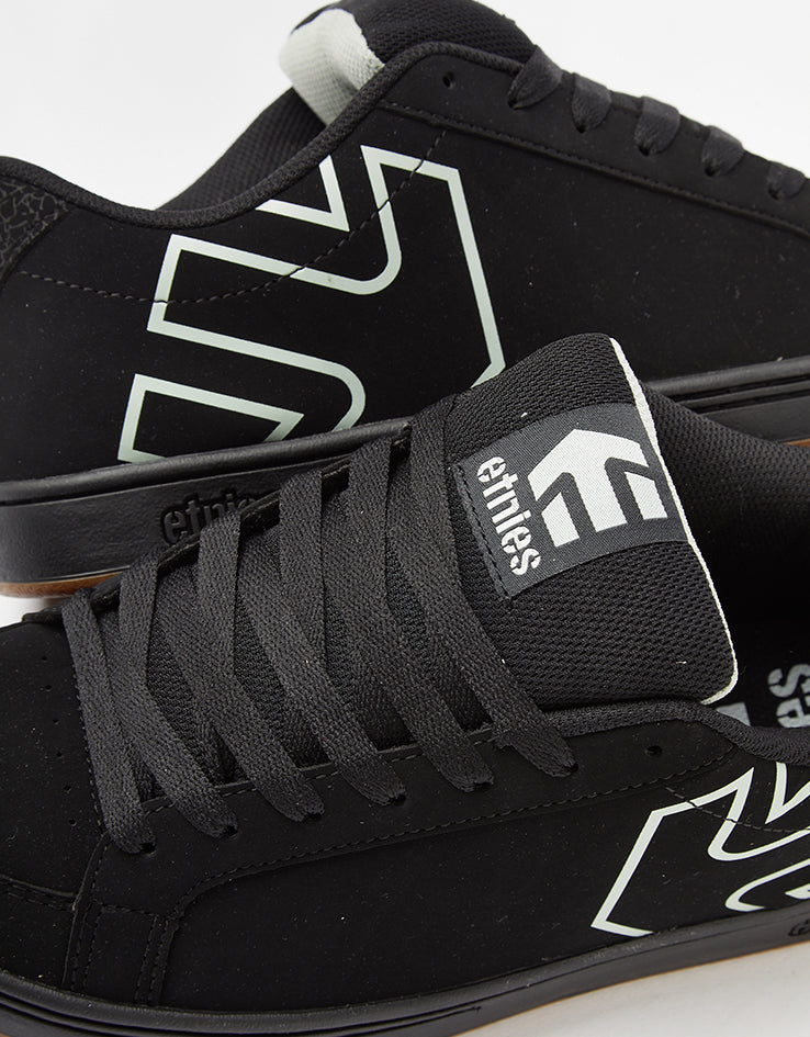 etnies Kingpin 2 Skate Shoes - Black/Black/Silver