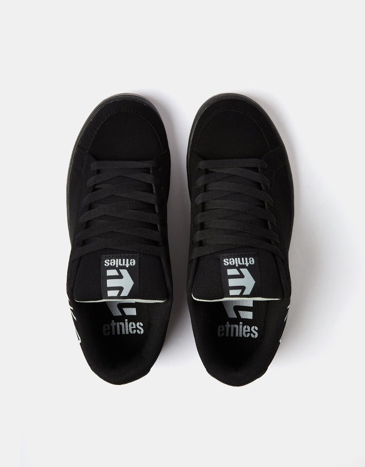 etnies Kingpin 2 Skate Shoes - Black/Black/Silver