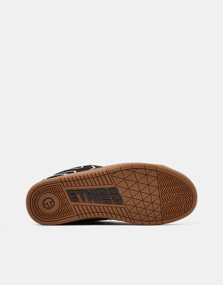 etnies Kingpin 2 Skate Shoes - Black/White/Gum