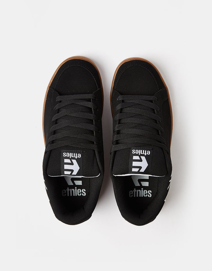 etnies Kingpin 2 Skate Shoes - Black/White/Gum