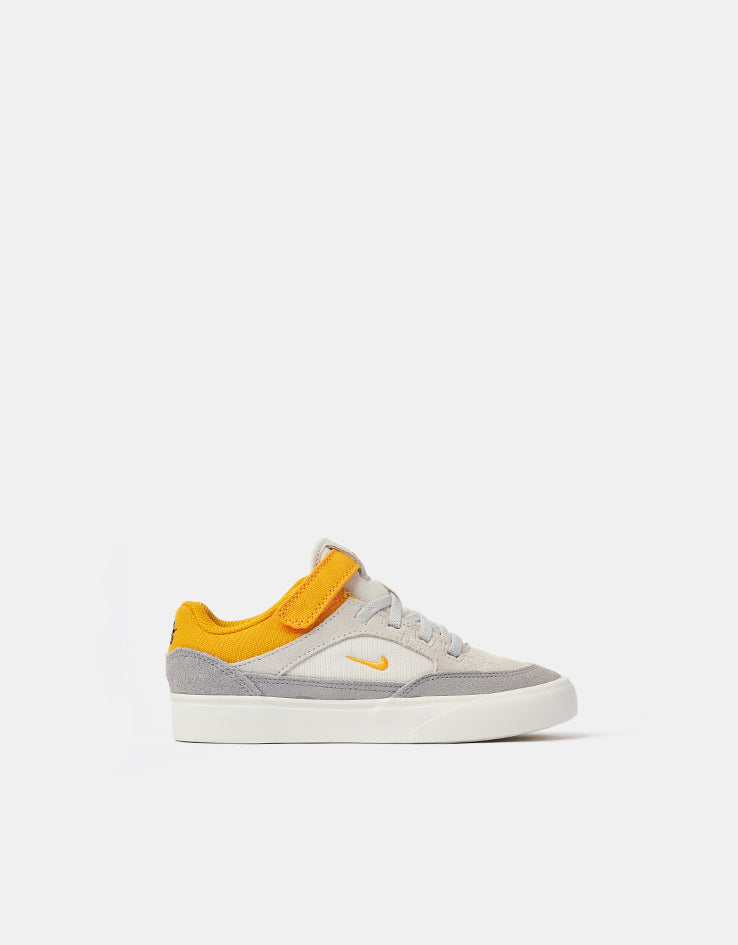 Nike SB Malor TD Kids Skate Shoes - Platinum Tint/University Gold-Wolf