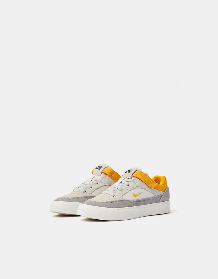 Nike SB Malor TD Kids Skate Shoes - Platinum Tint/University Gold-Wolf
