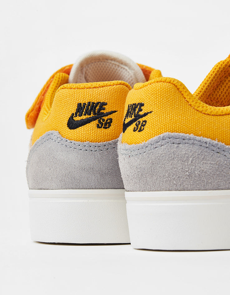 Nike SB Malor TD Kids Skate Shoes - Platinum Tint/University Gold-Wolf