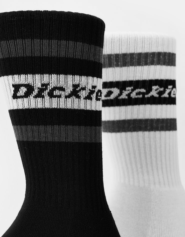 Dickies Genola 2 Pack Crew Socks - Black