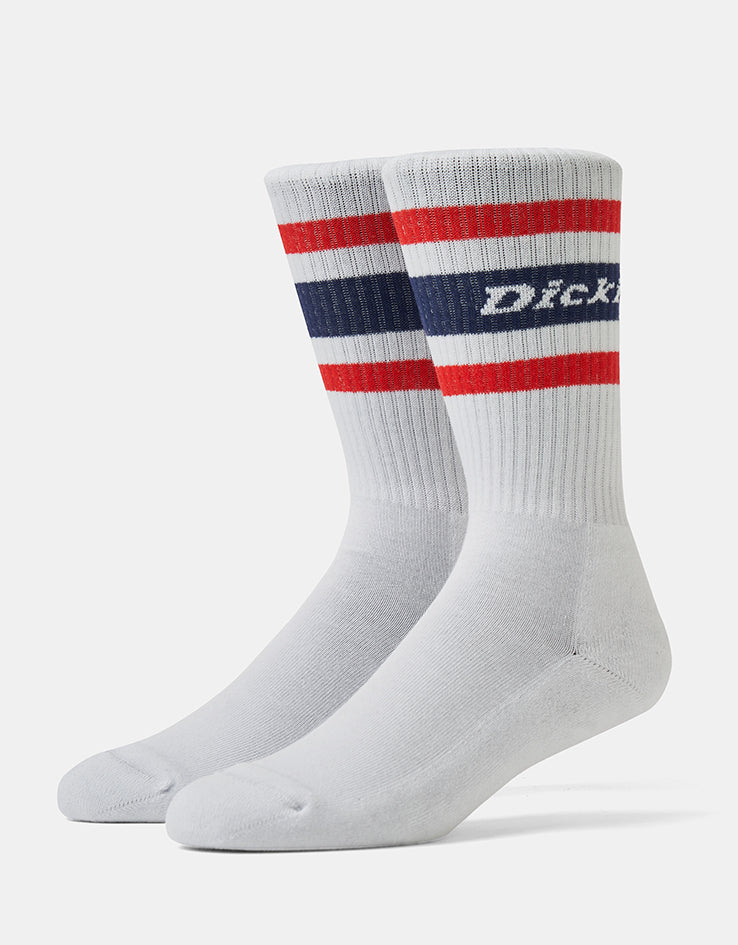 Dickies Genola 2 Pack Crew Socks - White