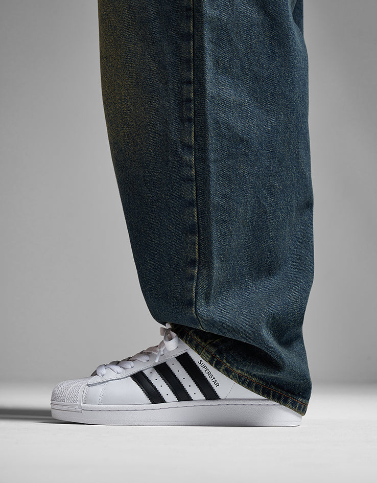 Route One Super Baggy Denim Jeans - Dirty Indigo Wash