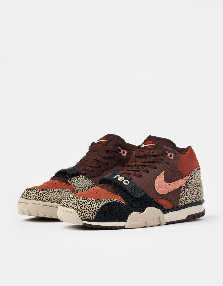 Nike SB 'Arts-Rec' Air Trainer 1 Skate Shoes - Limestone/Pink Quartz-Earth-Dusty Peach