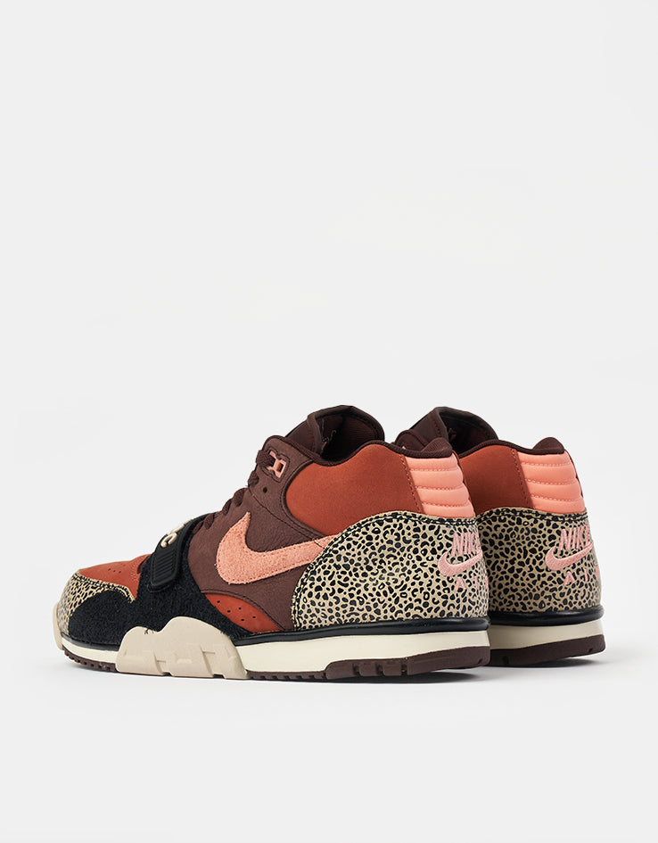 Nike SB 'Arts-Rec' Air Trainer 1 Skate Shoes - Limestone/Pink Quartz-Earth-Dusty Peach