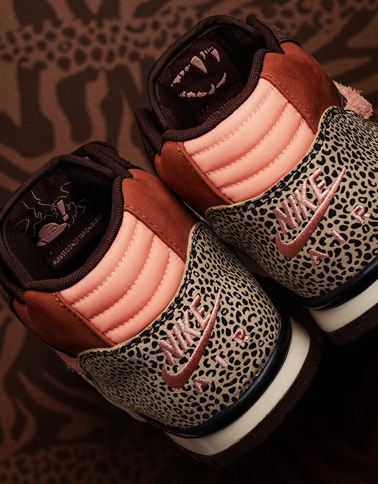 Nike SB 'Arts-Rec' Air Trainer 1 Skate Shoes - Limestone/Pink Quartz-Earth-Dusty Peach