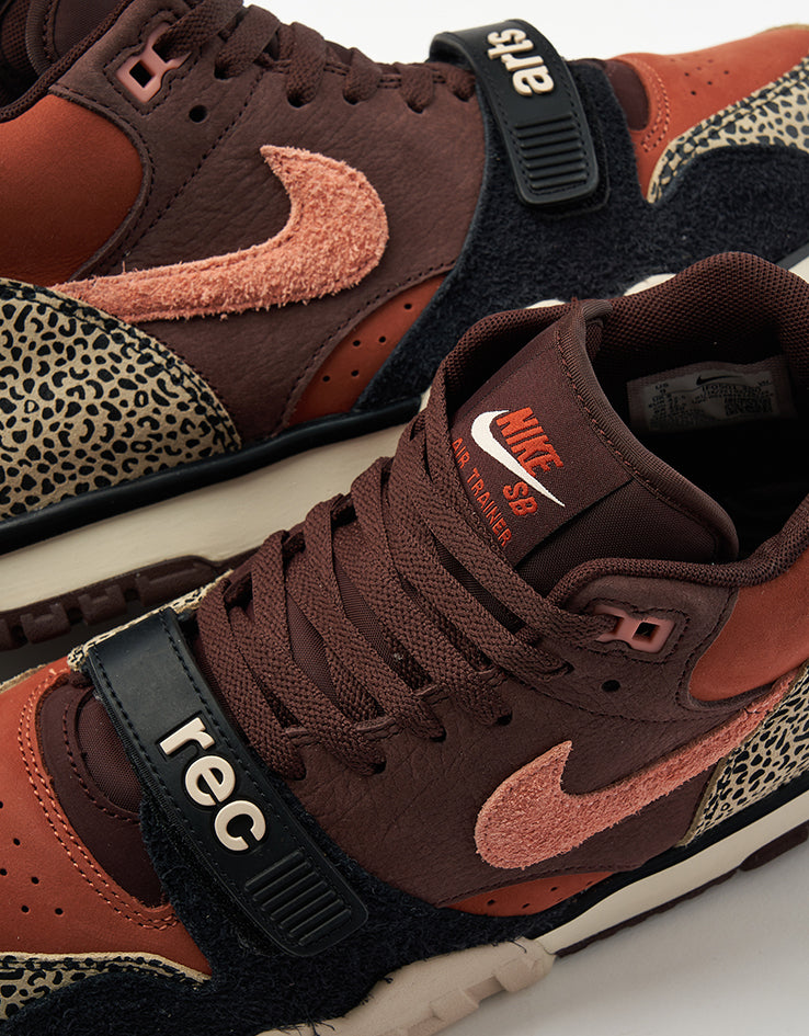 Nike SB 'Arts-Rec' Air Trainer 1 Skate Shoes - Limestone/Pink Quartz-Earth-Dusty Peach