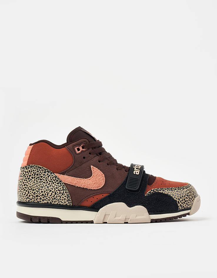 Nike SB 'Arts-Rec' Air Trainer 1 Skate Shoes - Limestone/Pink Quartz-Earth-Dusty Peach