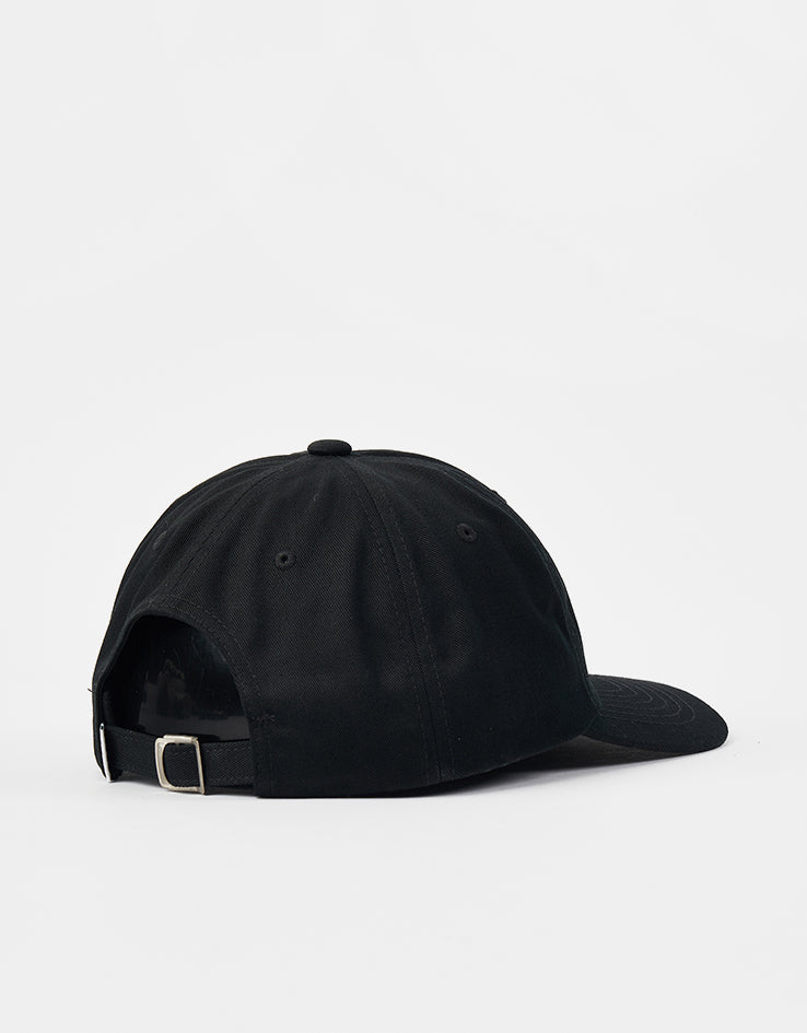 Obey Bold Curve 6 Panel Strapback Cap - Black