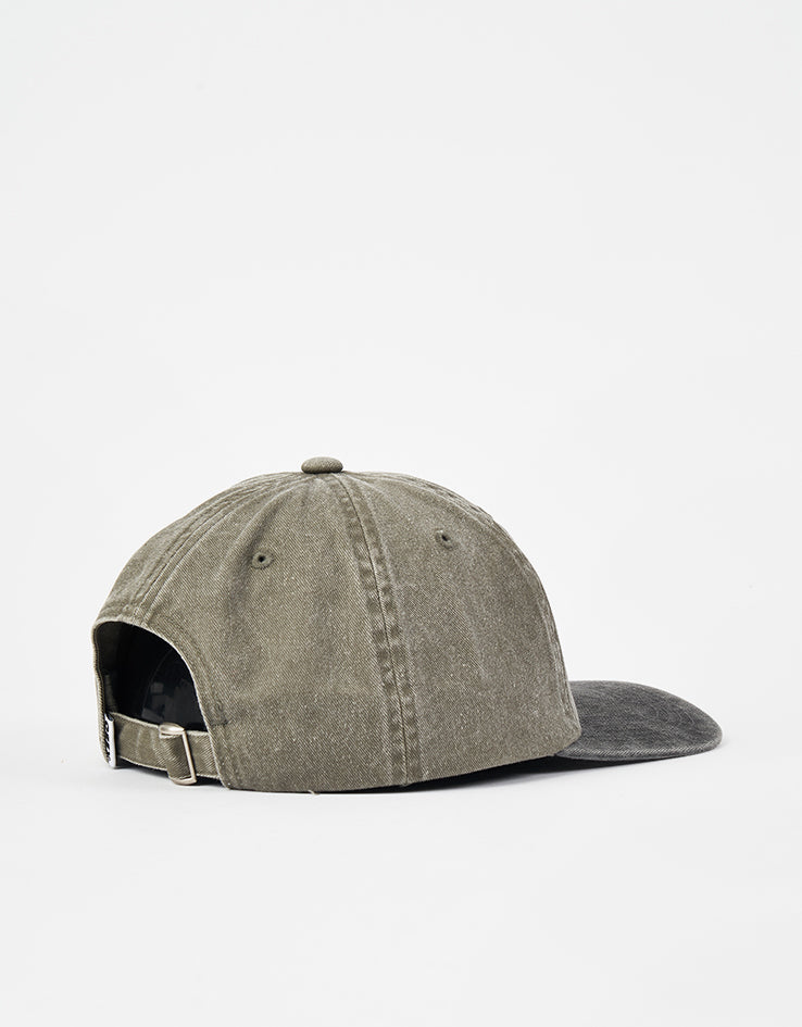 Obey Pigment Bold 6 Panel Strapback Cap - Pigment Olive Multi