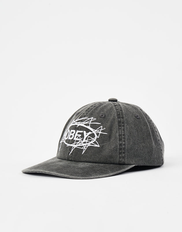 Obey Duster 6 Panel Cap - Pigment Black