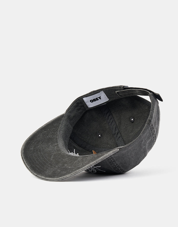 Obey Duster 6 Panel Cap - Pigment Black