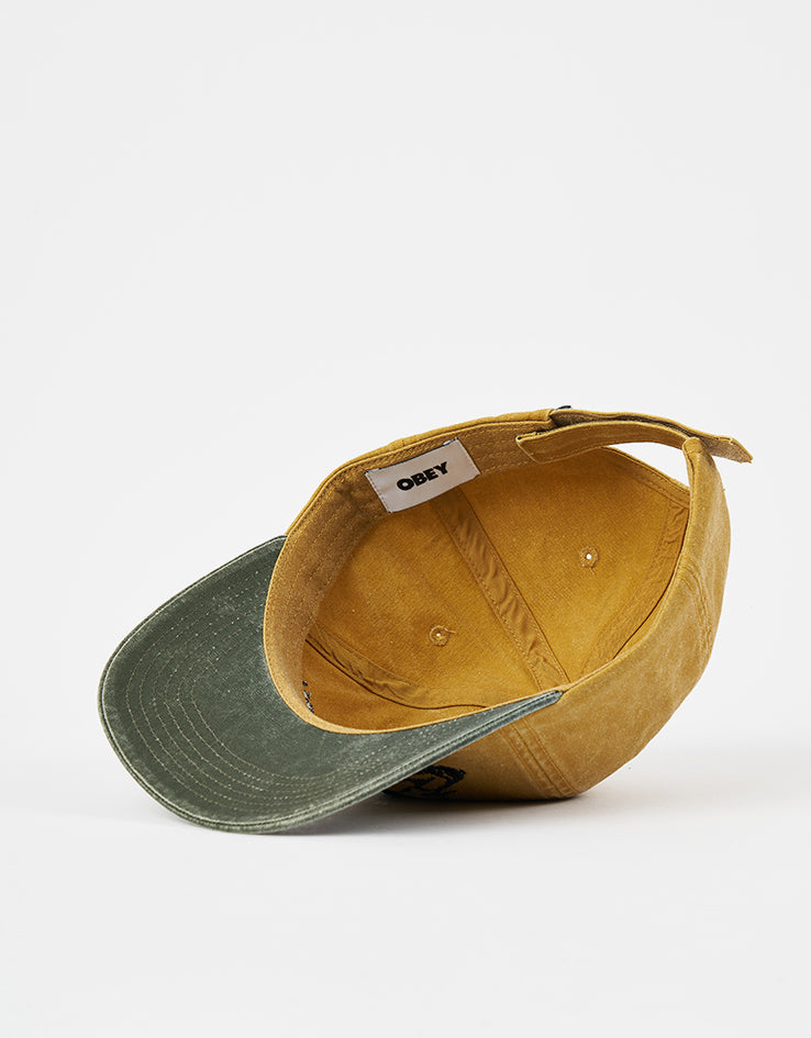 Obey Pigment Obey Corp 6 Panel Cap - Pigment Mustard Multi