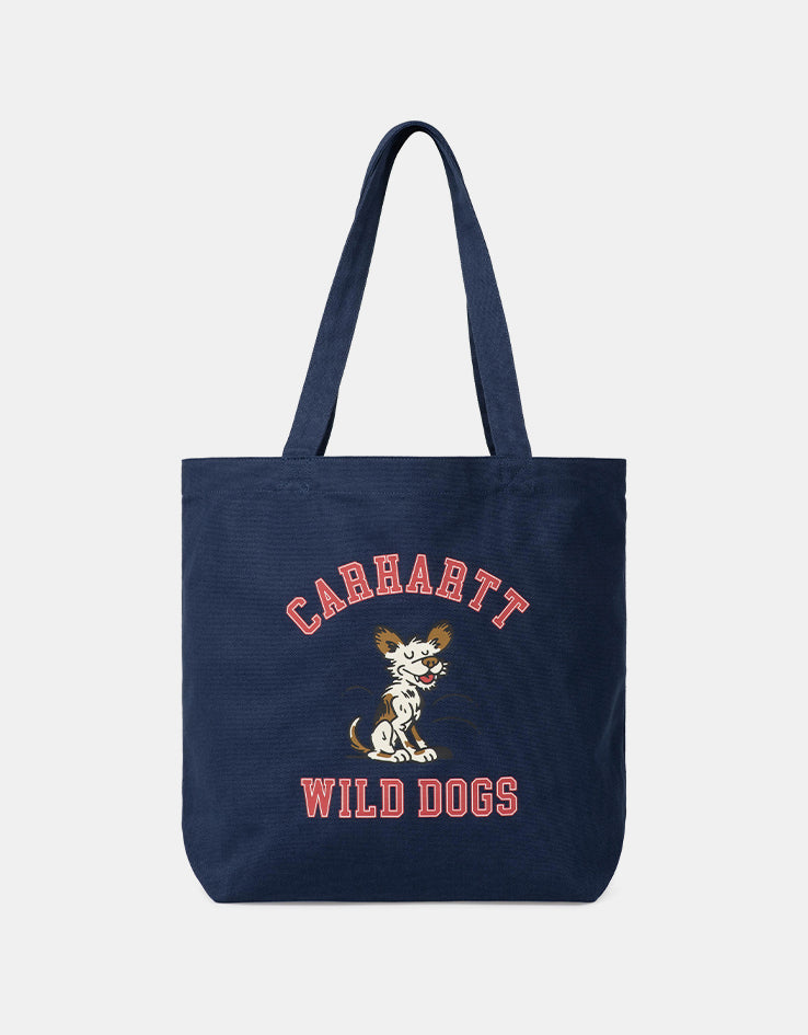 Carhartt WIP Canvas Graphic Tote - Wild Dog Print/Jupiter