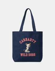 Carhartt WIP Canvas Graphic Tote - Wild Dog Print/Jupiter