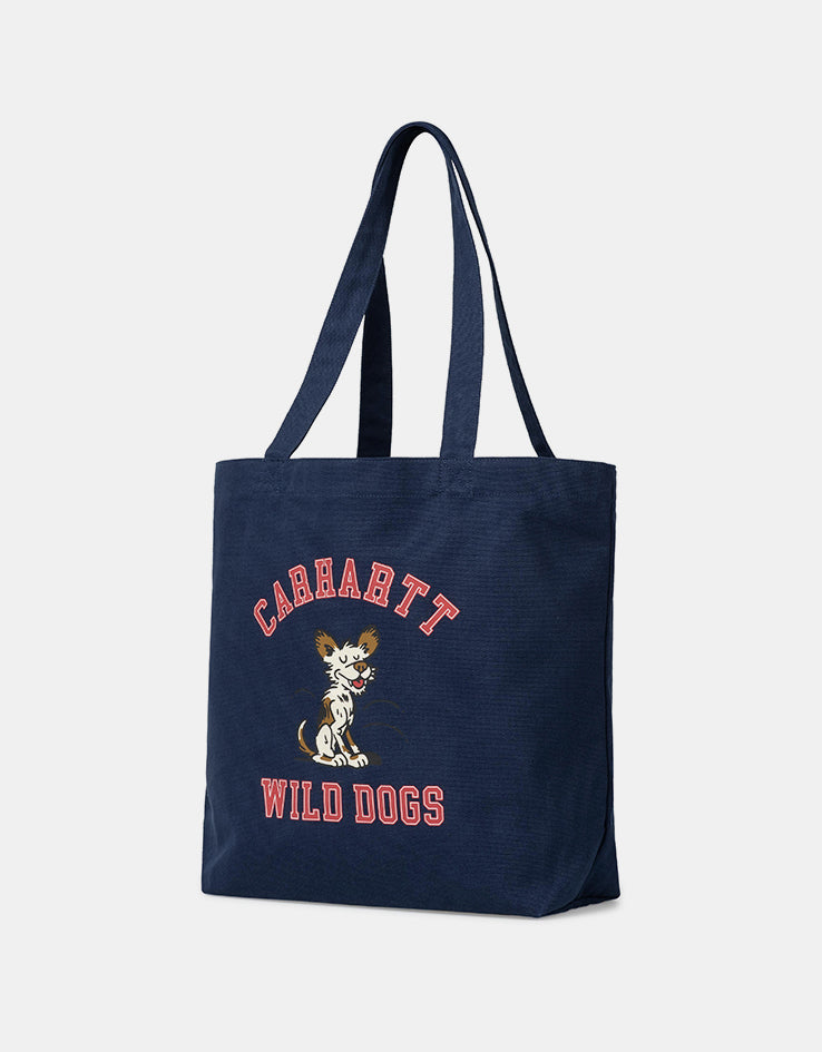 Carhartt WIP Canvas Graphic Tote - Wild Dog Print/Jupiter
