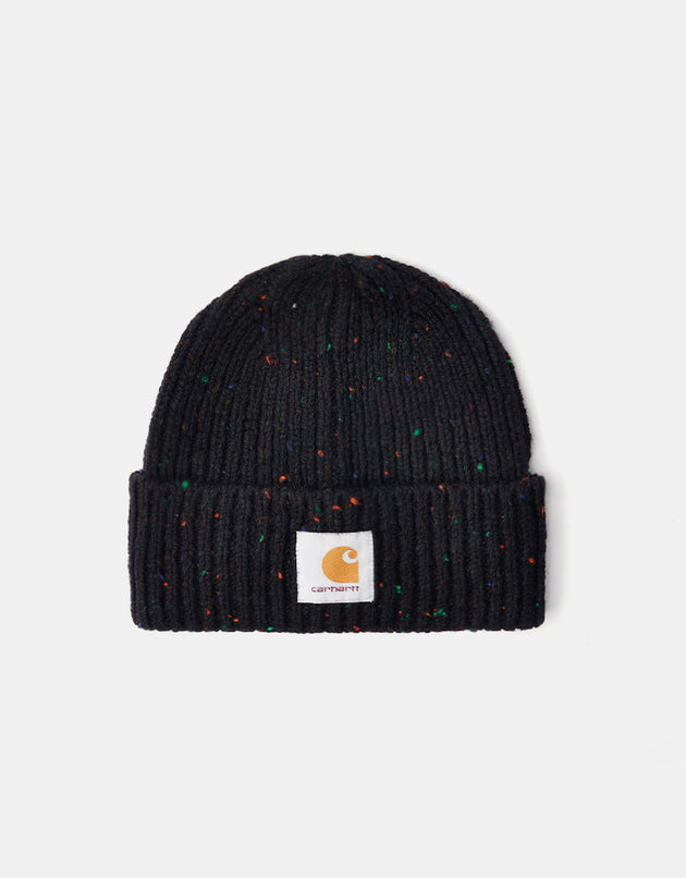 Carhartt WIP Anglistic Beanie - Speckled Black