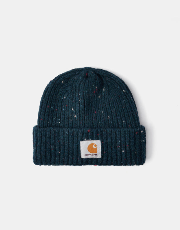 Carhartt WIP Anglistic Beanie - Speckled Deep Lagoon