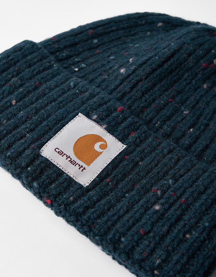 Carhartt WIP Anglistic Beanie - Speckled Deep Lagoon
