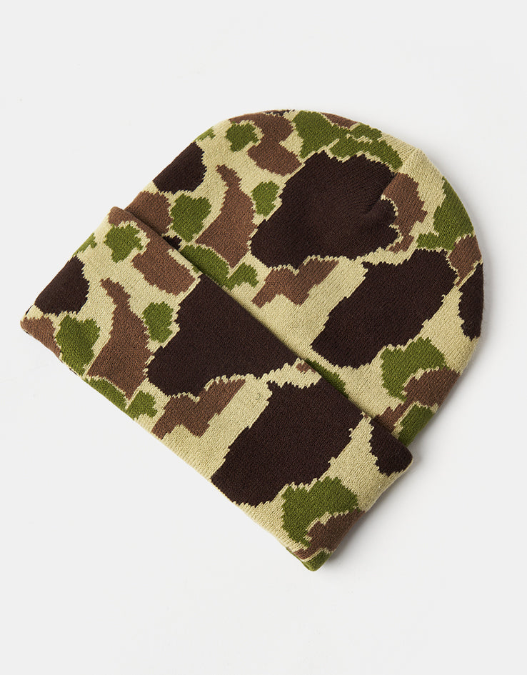 Carhartt WIP Camo Duck Beanie - Camo Duck Jacquard/Green