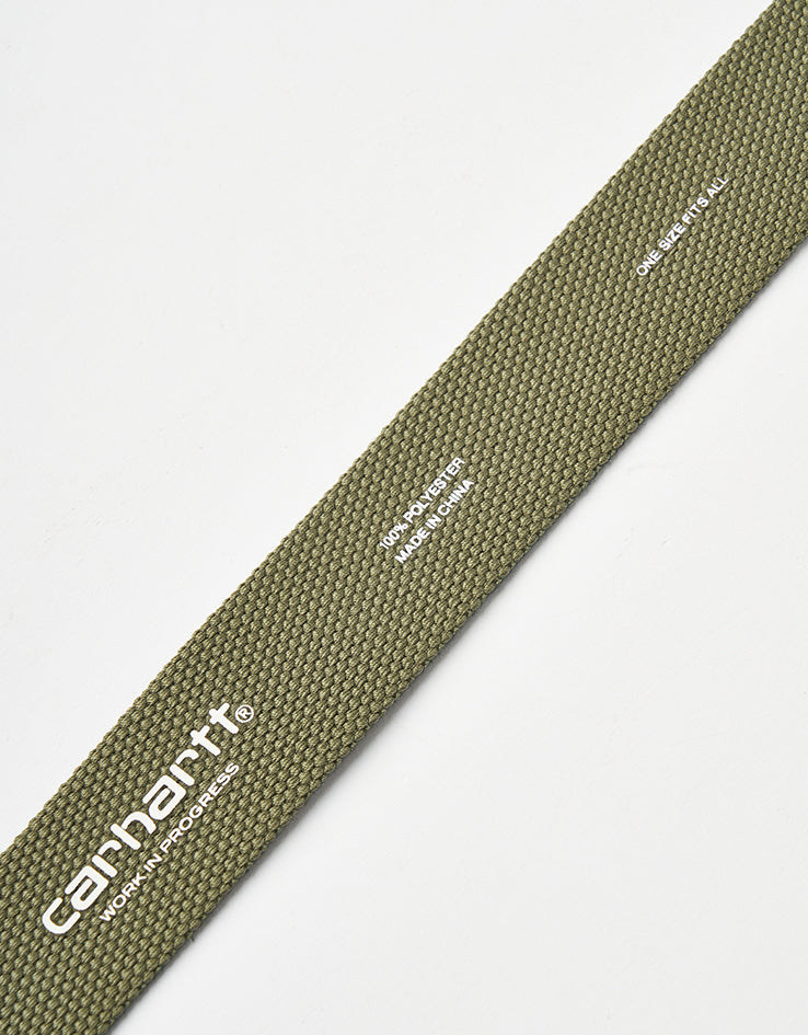 Carhartt WIP Chrome Clip Web Belt - Camo Combi-Green