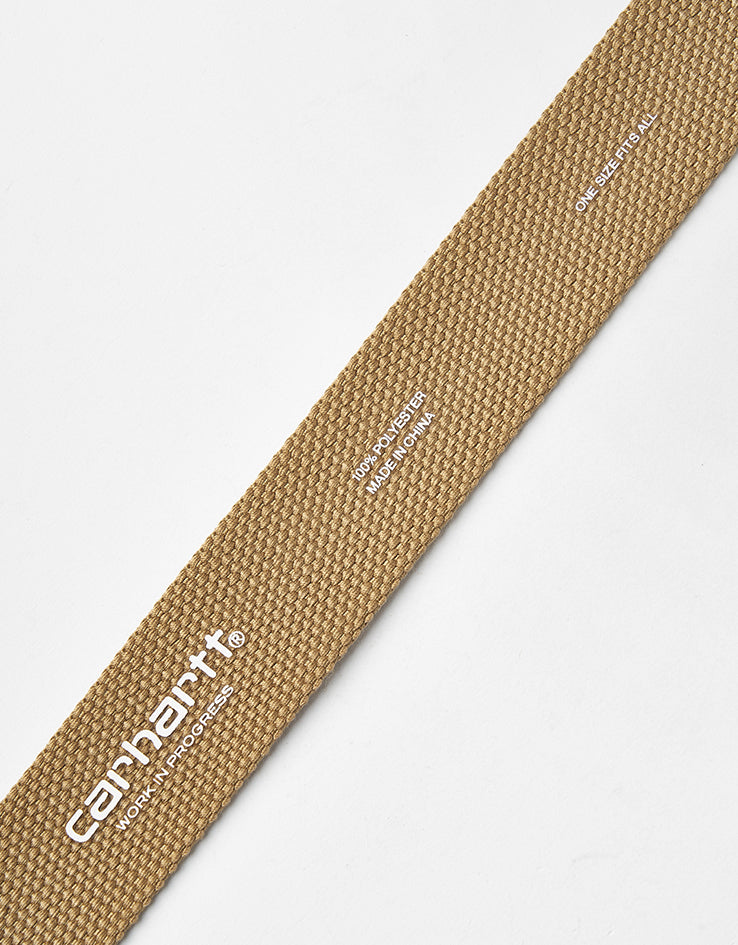 Carhartt WIP Chrome Clip Web Belt - Leather
