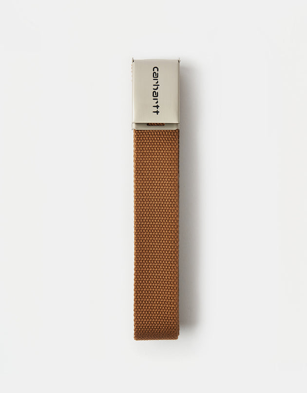 Carhartt WIP Chrome Clip Web Belt - Hamilton Brown