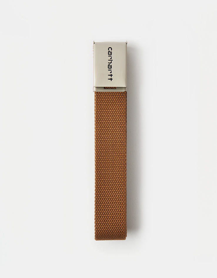 Carhartt WIP Chrome Clip Web Belt - Hamilton Brown