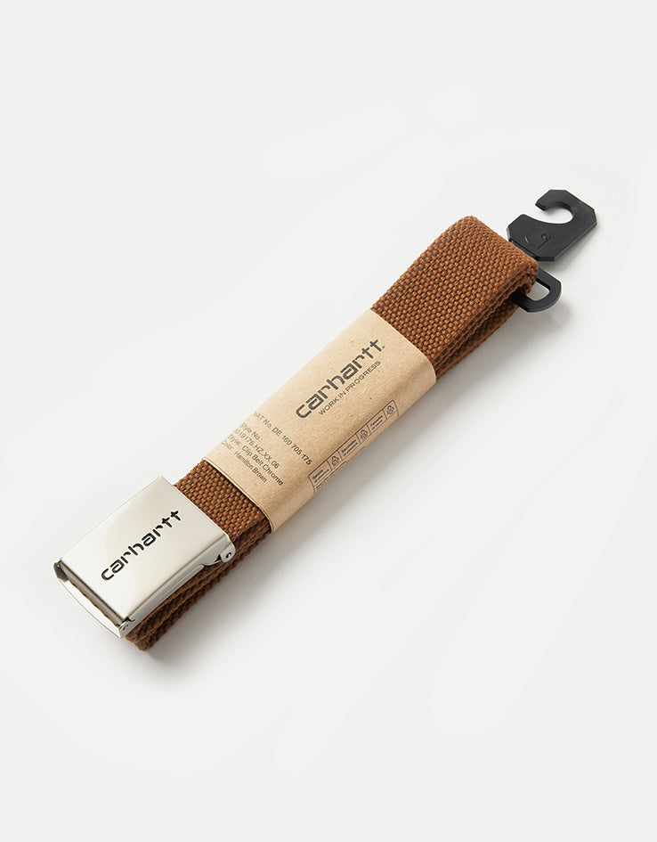 Carhartt WIP Chrome Clip Web Belt - Hamilton Brown