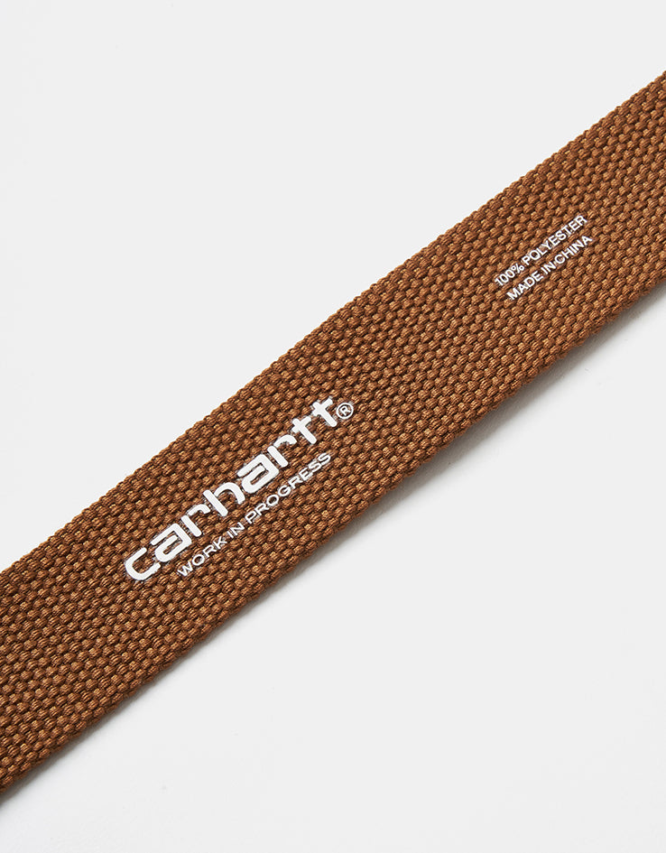 Carhartt WIP Chrome Clip Web Belt - Hamilton Brown
