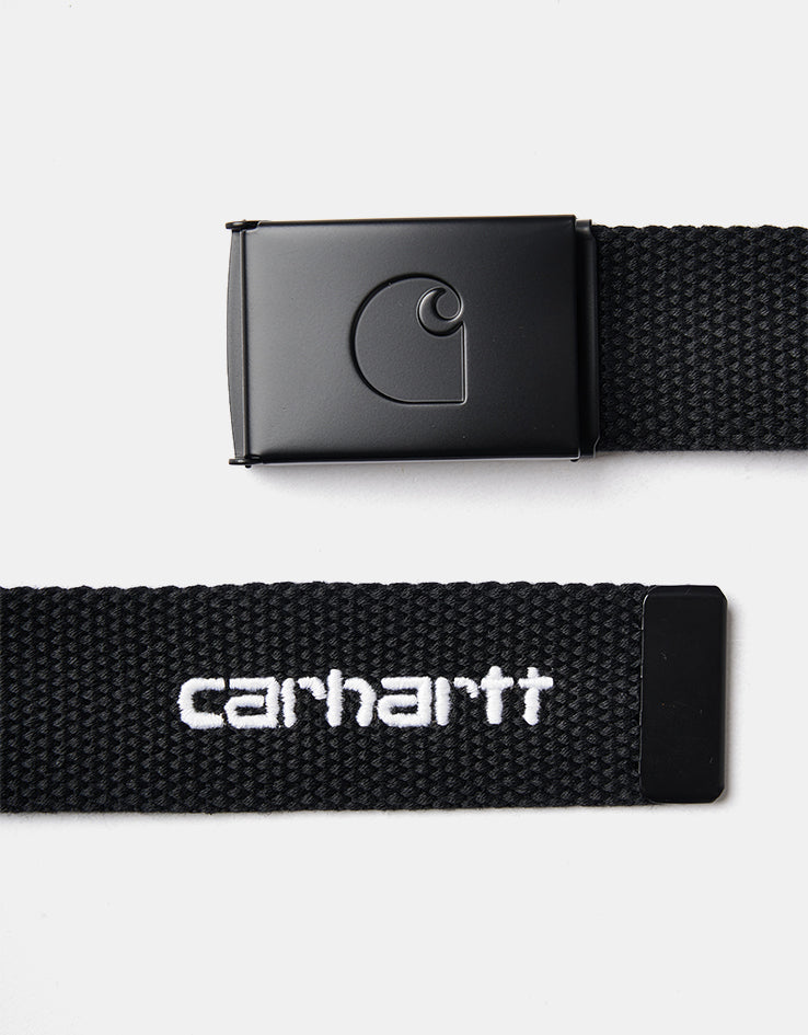 Carhartt WIP C-Logo Tonal Web Belt - Black/White