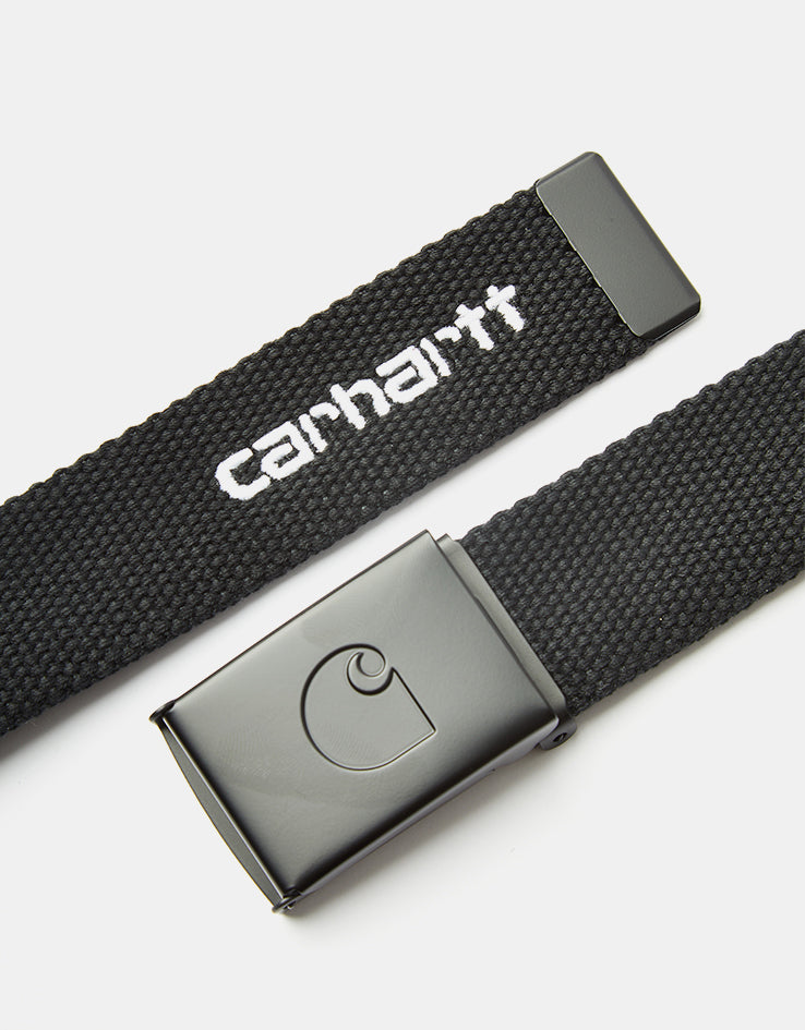 Carhartt WIP C-Logo Tonal Web Belt - Black/White