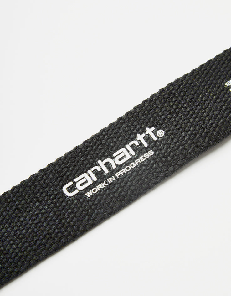 Carhartt WIP C-Logo Tonal Web Belt - Black/White