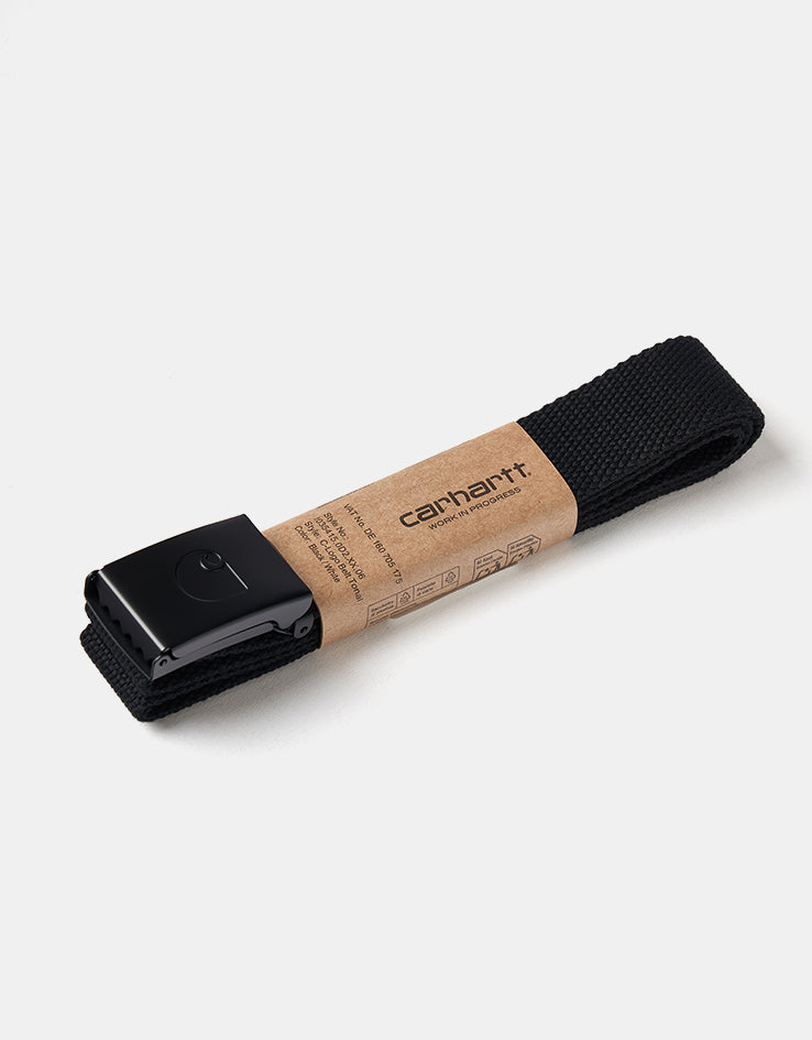 Carhartt WIP C-Logo Tonal Web Belt - Black/White