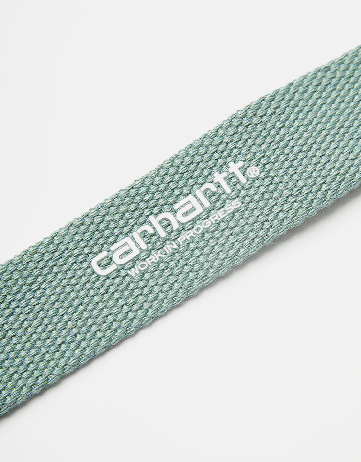 Carhartt WIP C-Logo Tonal Web Belt - Silver Pine/White