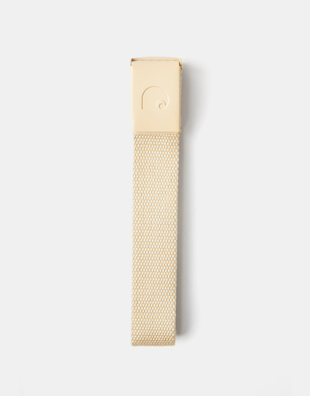 Carhartt WIP C-Logo Tonal Web Belt - Fleur de Sel/White