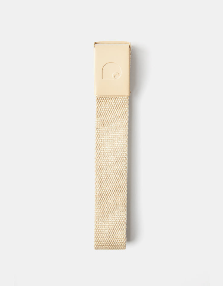 Carhartt WIP C-Logo Tonal Web Belt - Fleur de Sel/White