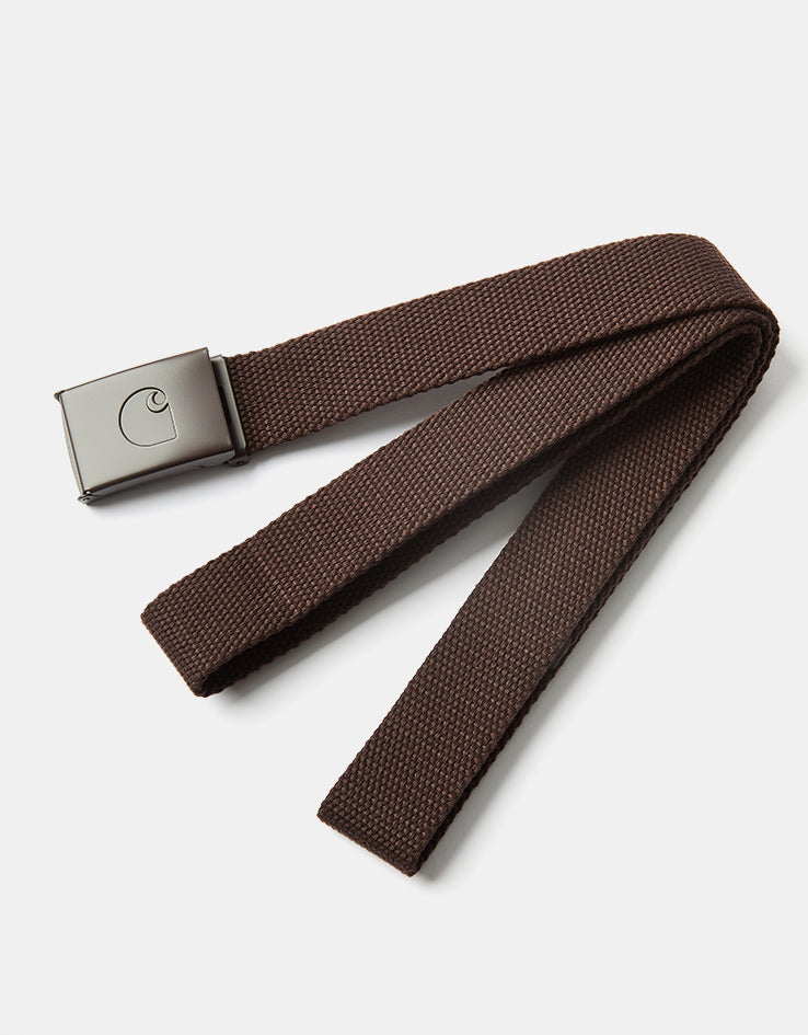 Carhartt WIP C-Logo Tonal Web Belt - Palisander/White