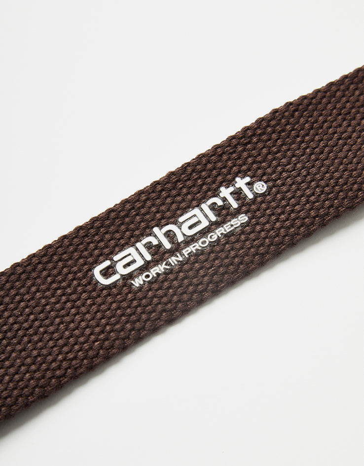 Carhartt WIP C-Logo Tonal Web Belt - Palisander/White