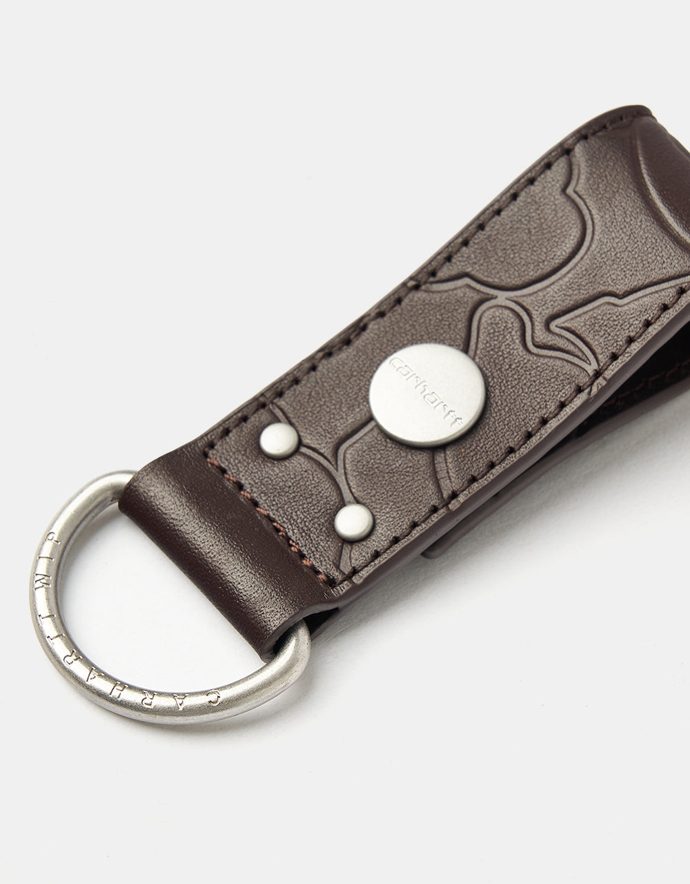 Carhartt WIP Camo Duck Keyholder - Palisander/Silver