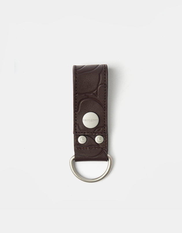 Carhartt WIP Camo Duck Keyholder - Palisander/Silver