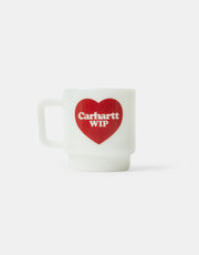 Carhartt WIP Heart Glass Mug - White