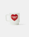 Carhartt WIP Heart Glass Mug - White
